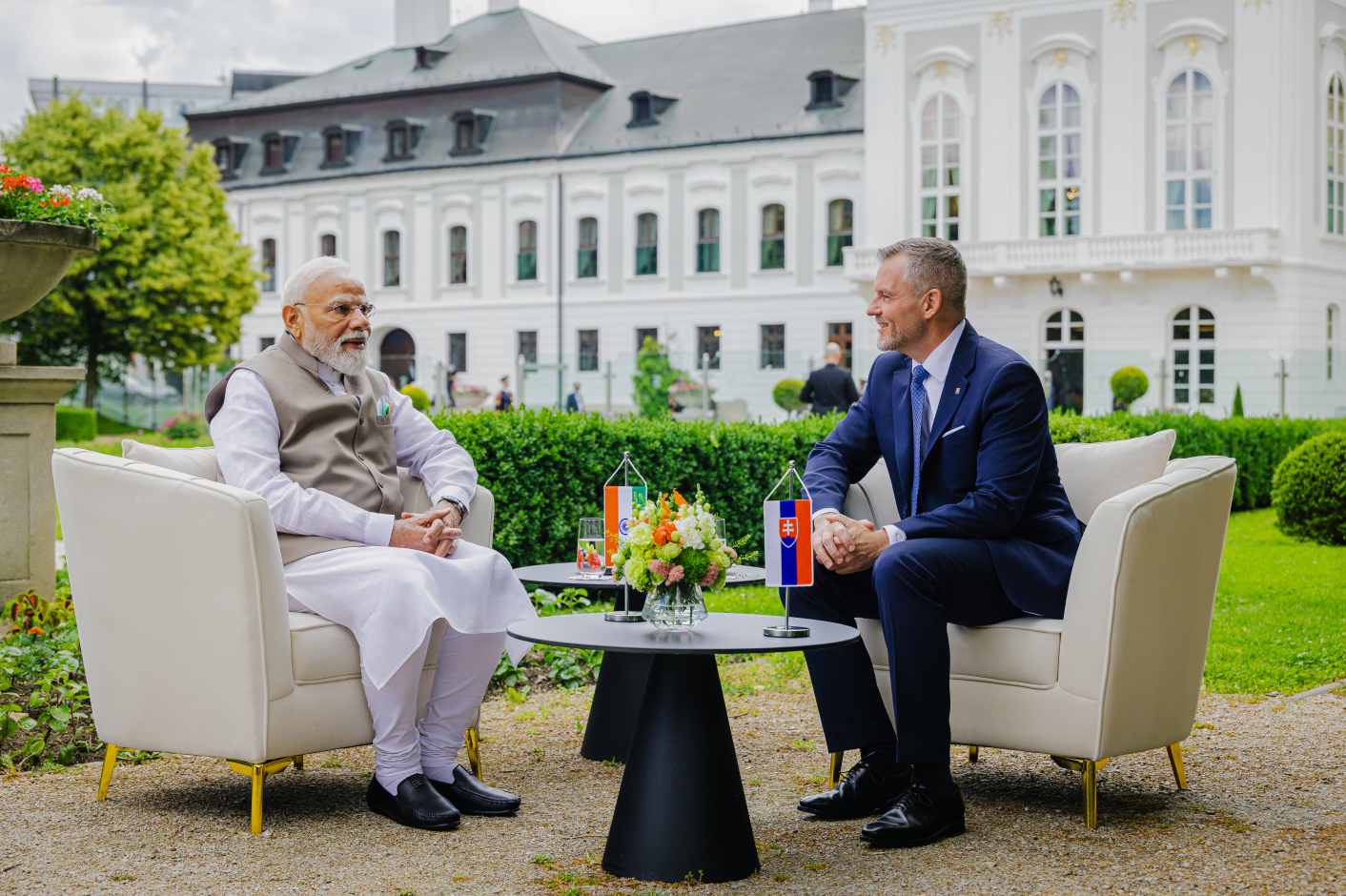 Hon’ble Prime Minister held tête-à-tête with President of the Slovak Republic H.E. Peter Pellegrini in Bratislava